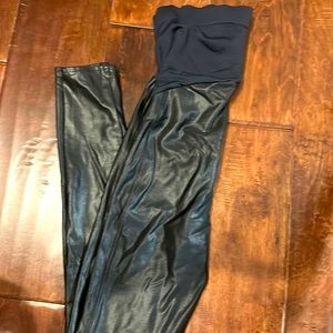 Faux Leather Spanx - Maternity Medium